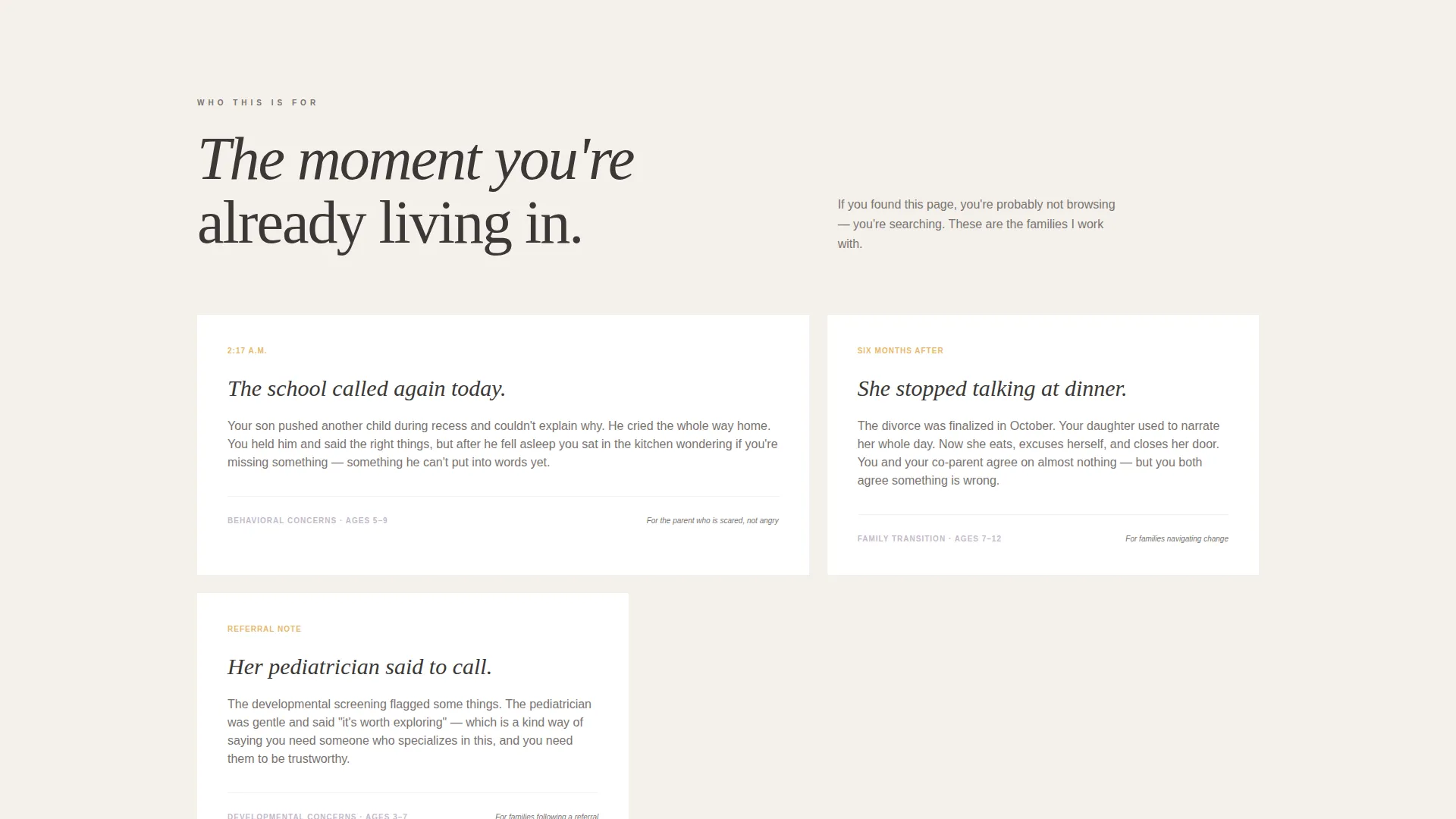 Child Psychologist Landing Page Template