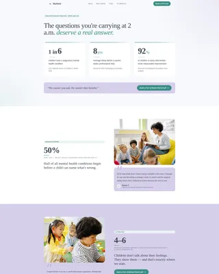 Child Psychologist Booking Website Template