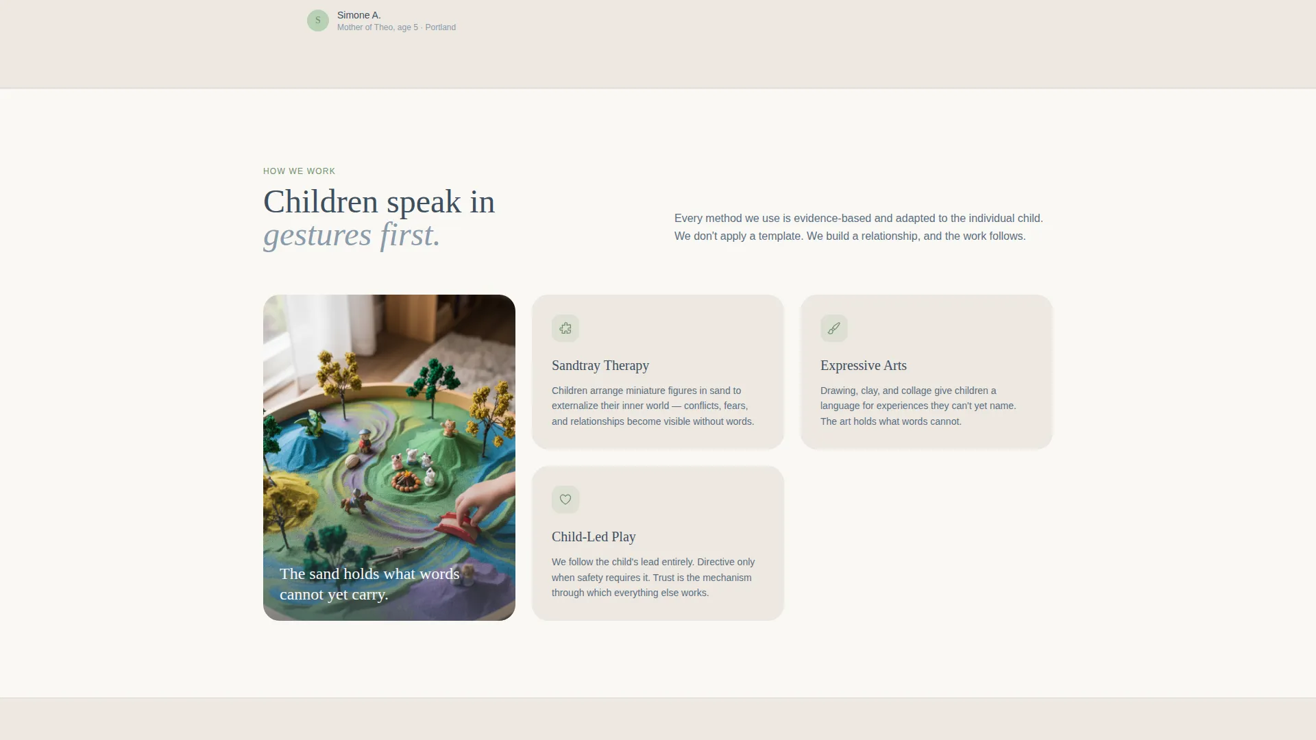 Child Psychologist Testimonials Landing Page Template
