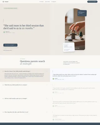 Child Psychologist Testimonials Landing Page Template