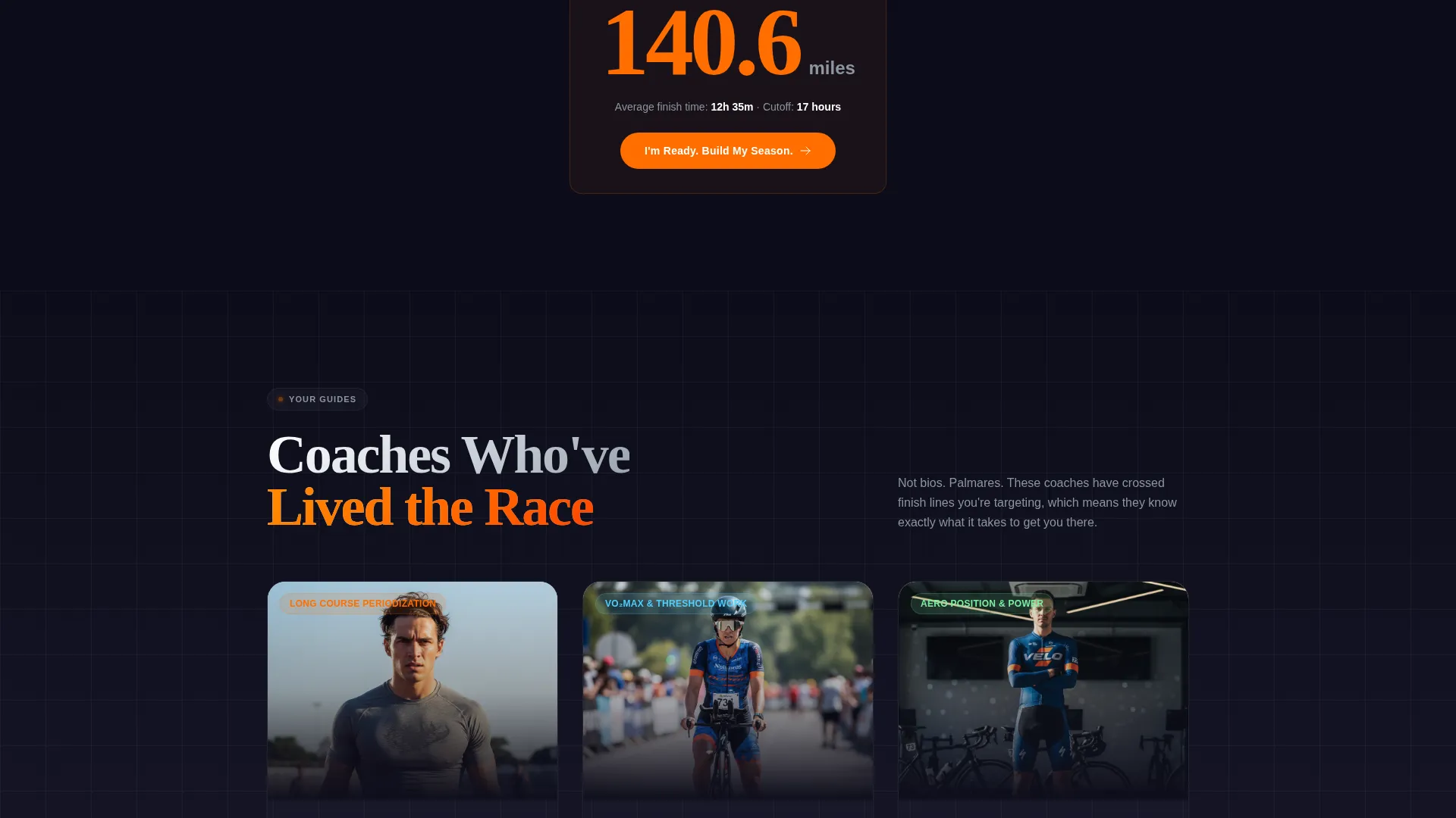 Triathlon Academy Landing Page Template