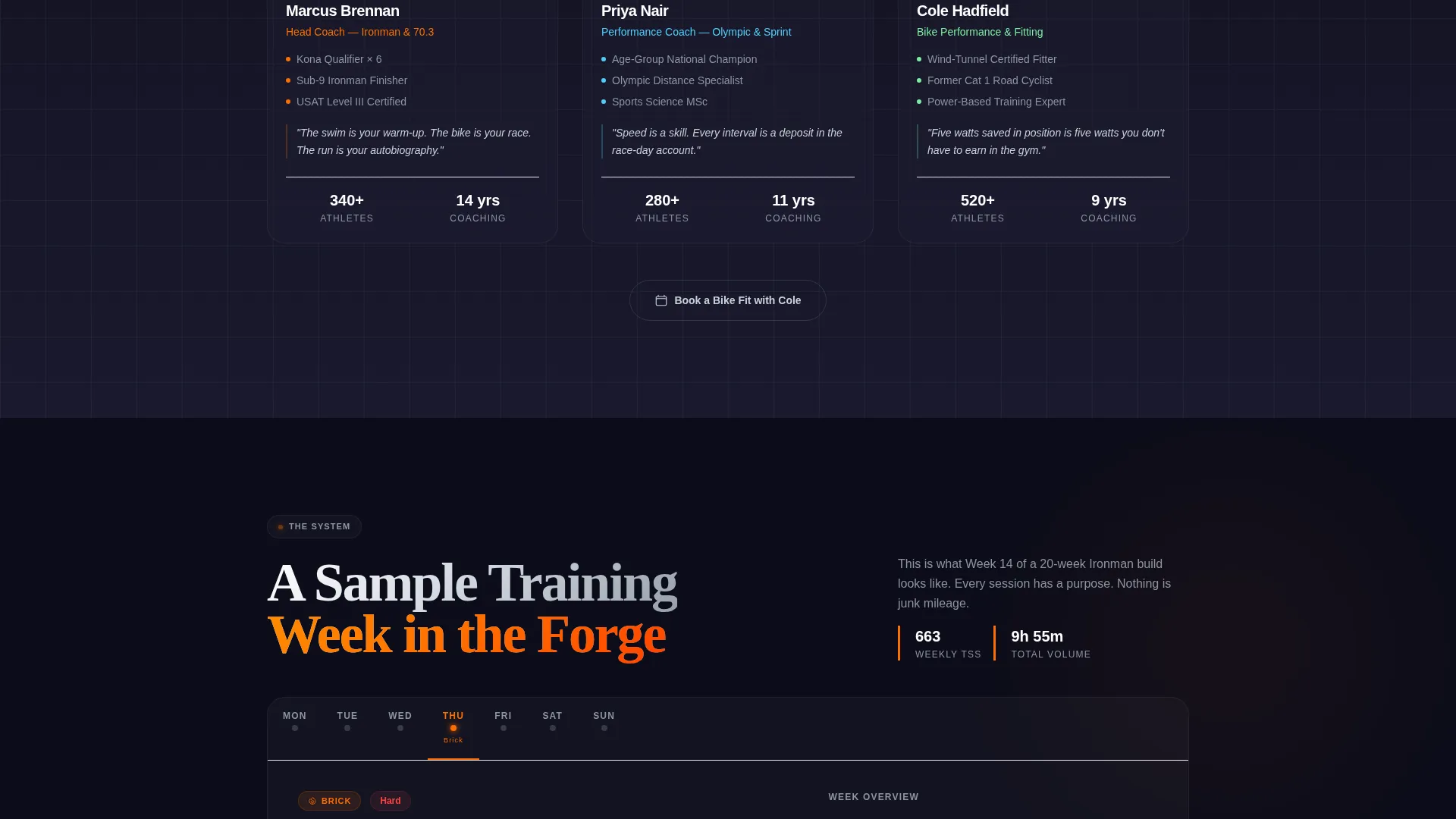 Triathlon Academy Landing Page Template