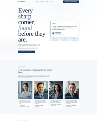Childproofing Consulting Landing Page Template