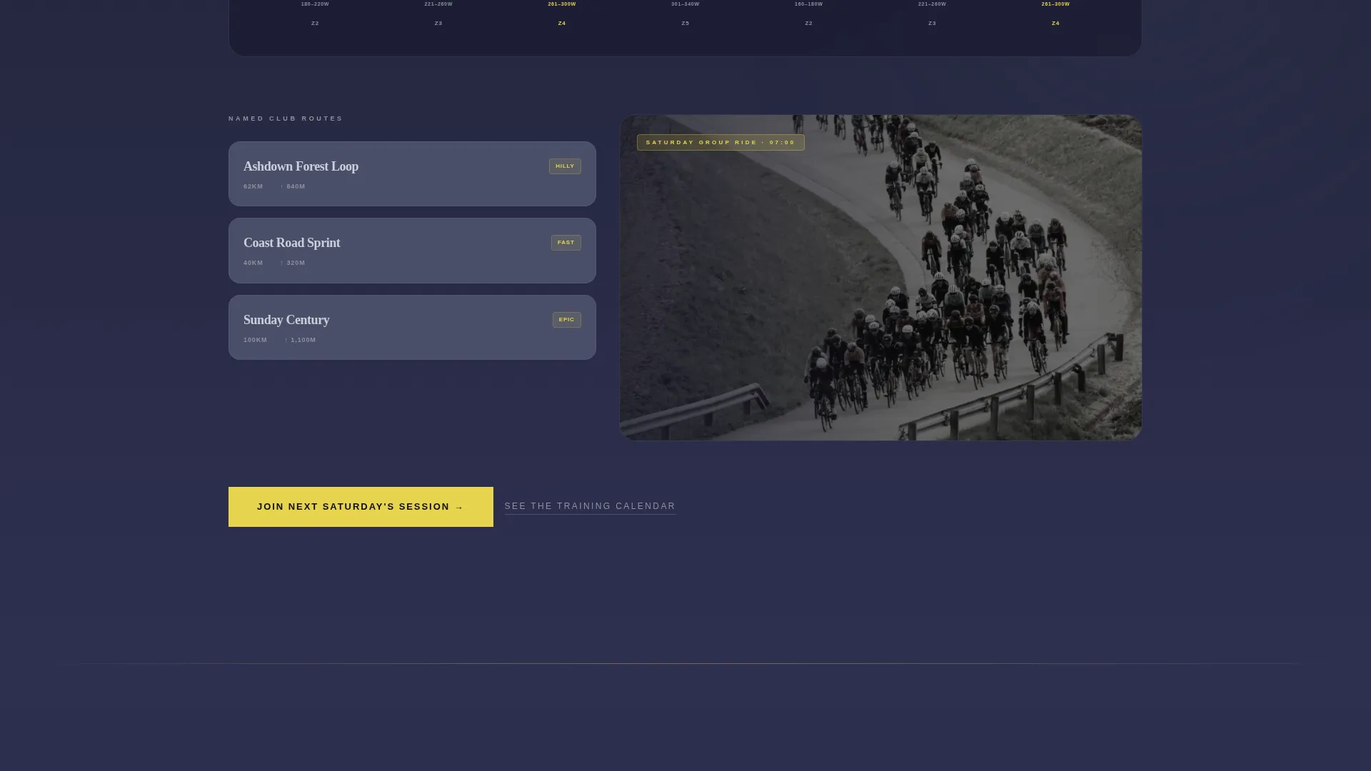 Triathlon Club Landing Page Template
