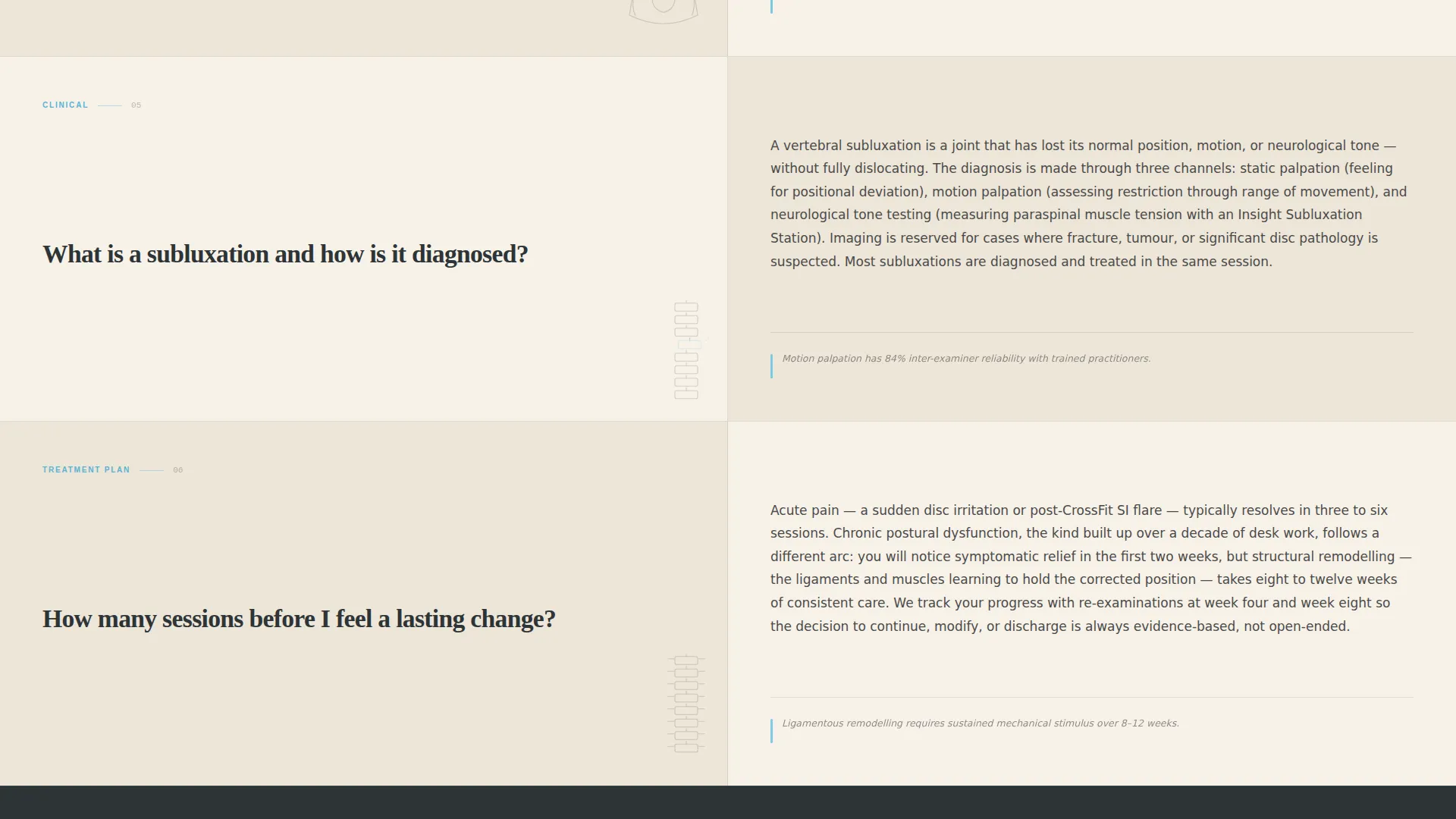 Chiropractic FAQ & Patient Resource Landing Page Template