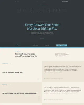 Chiropractic FAQ & Patient Resource Landing Page Template