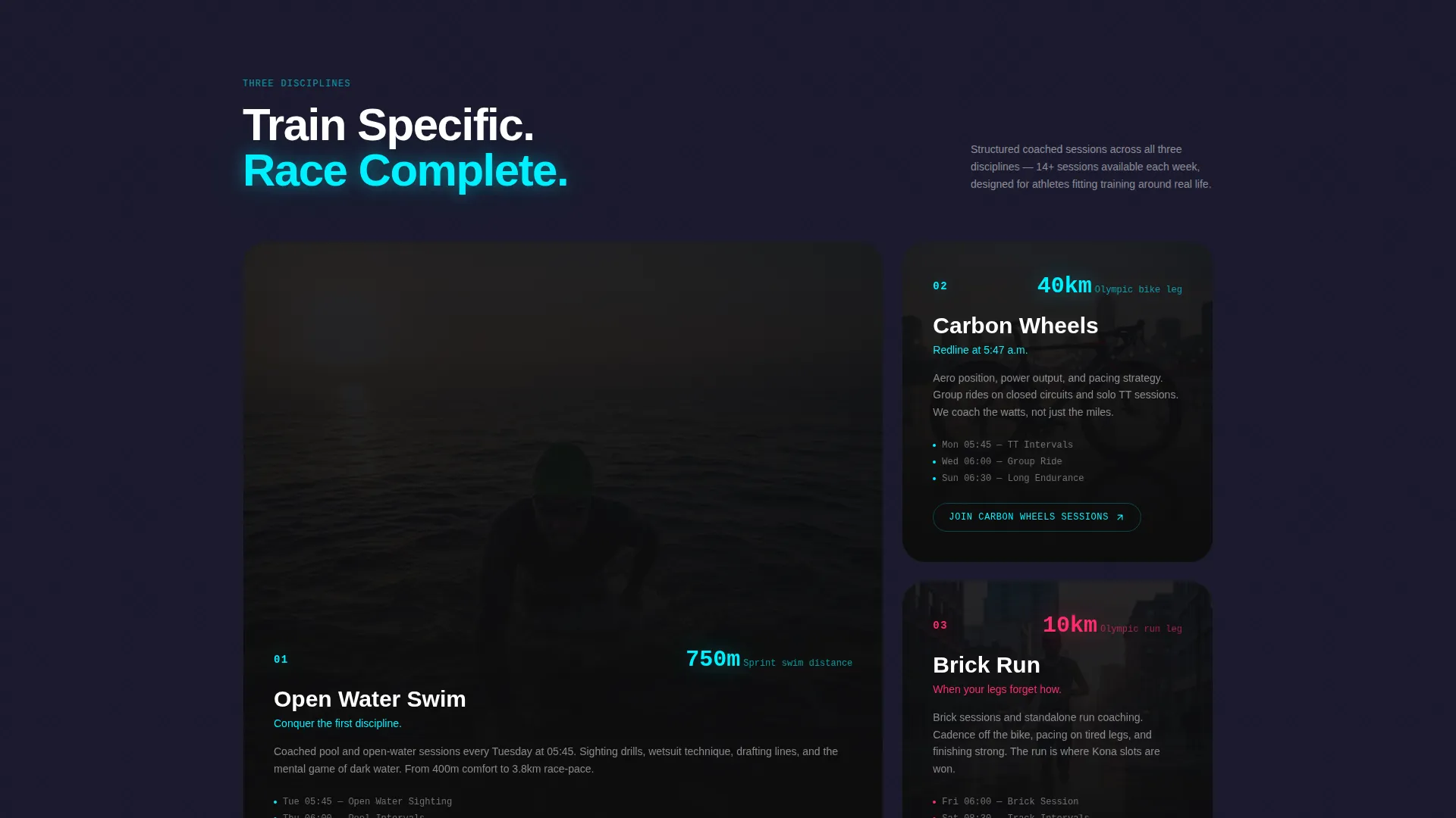 Club Landing Page Template - Futuristic Neon