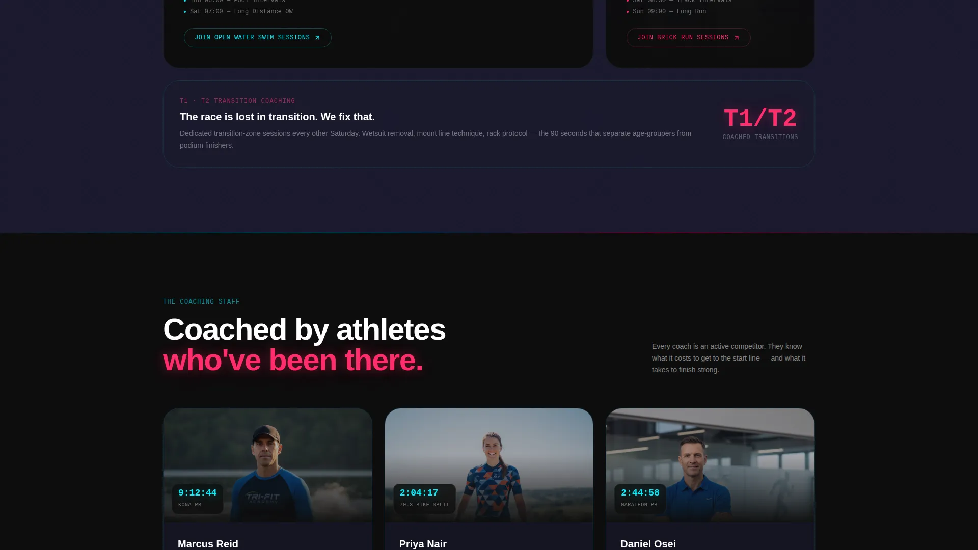 Club Landing Page Template - Futuristic Neon