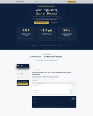 Chiropractic Reputation Management Website Template