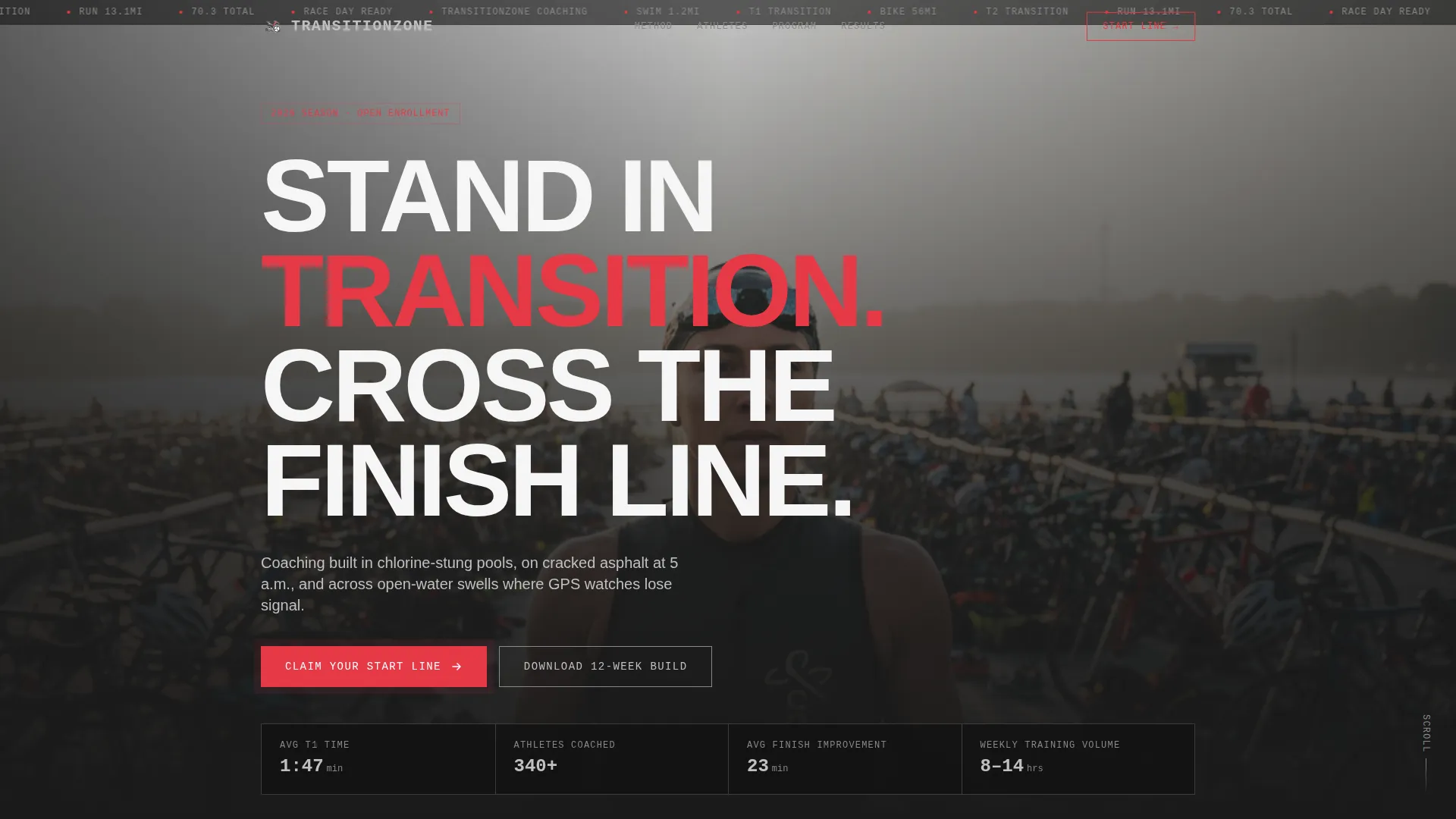 Triathlon Coaching Landing Page Template