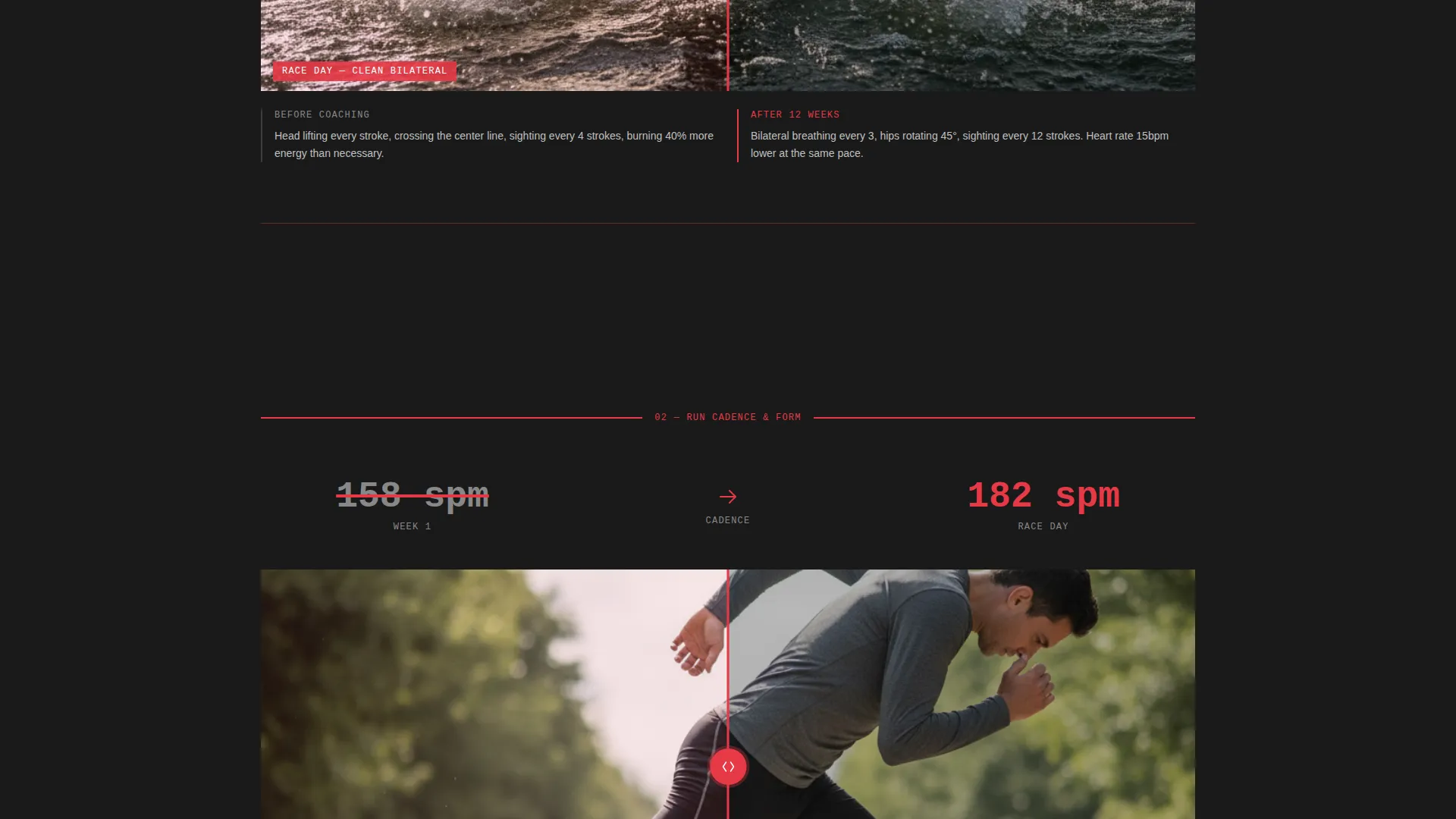 Triathlon Coaching Landing Page Template
