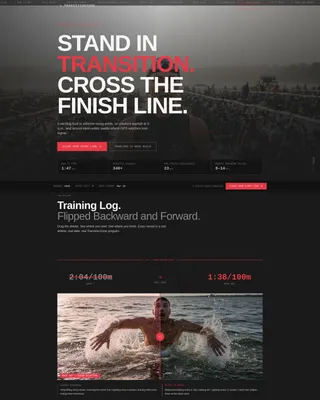 Triathlon Coaching Landing Page Template