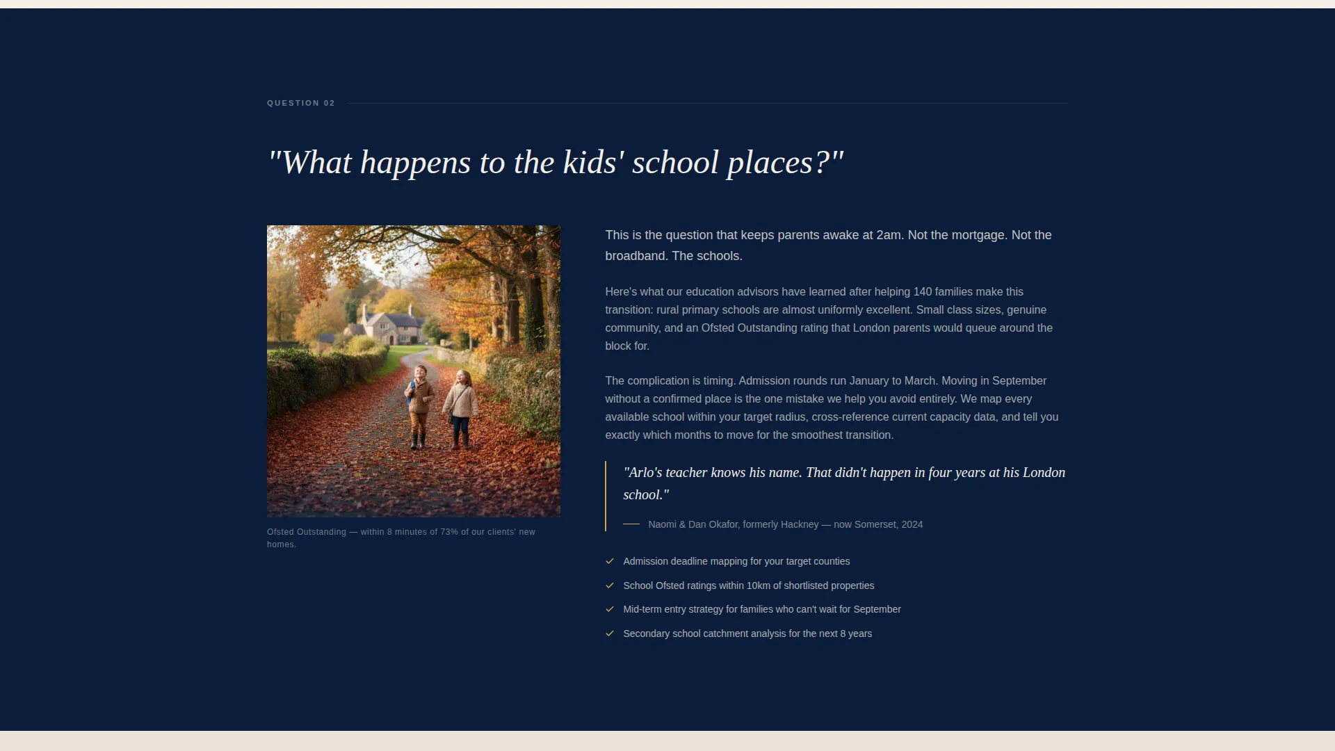 Editorial Relocation Consulting Landing Page Template