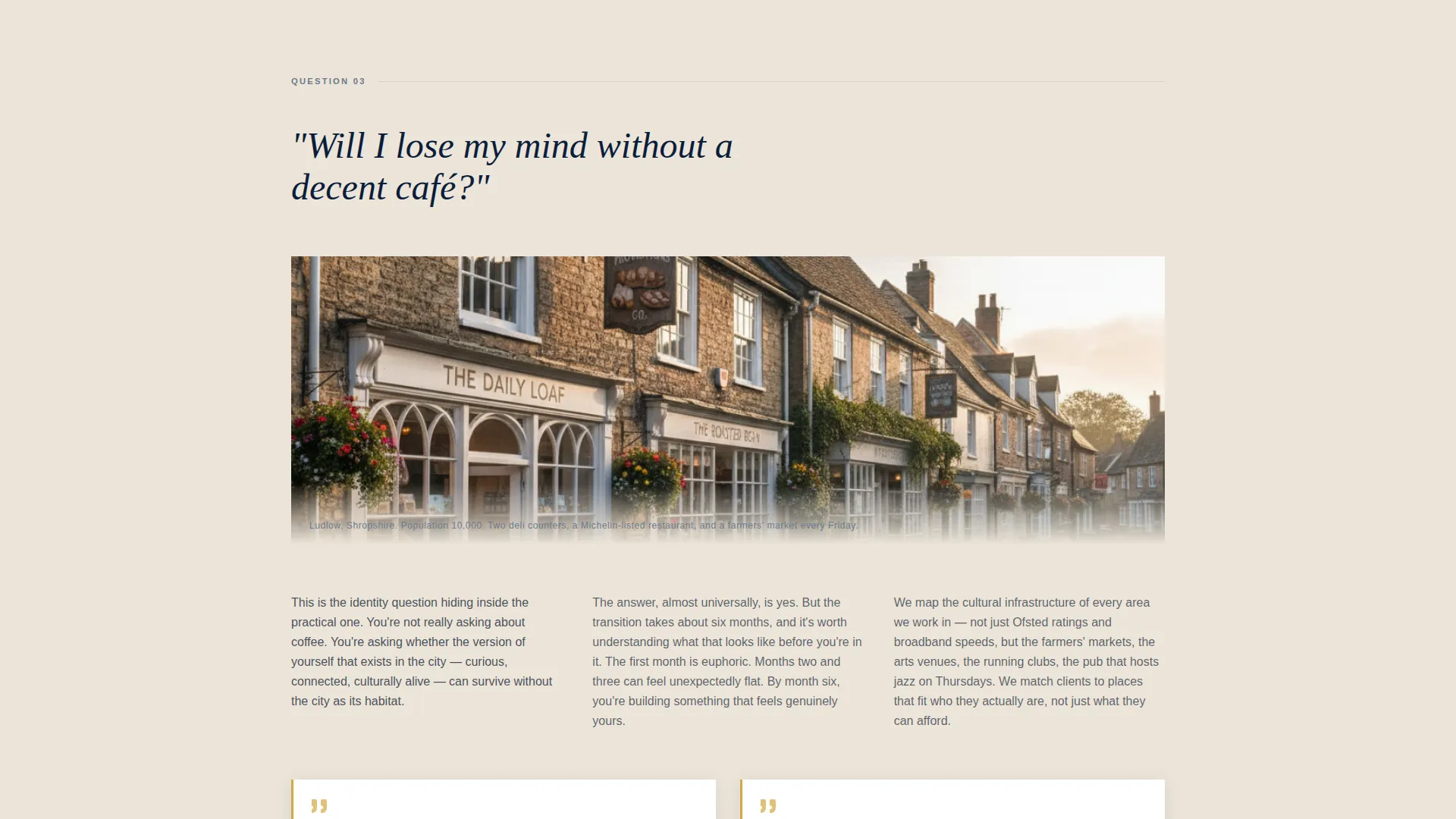 Editorial Relocation Consulting Landing Page Template