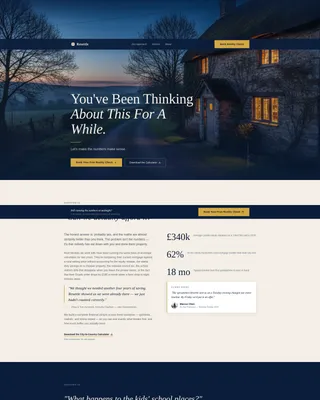 Editorial Relocation Consulting Landing Page Template