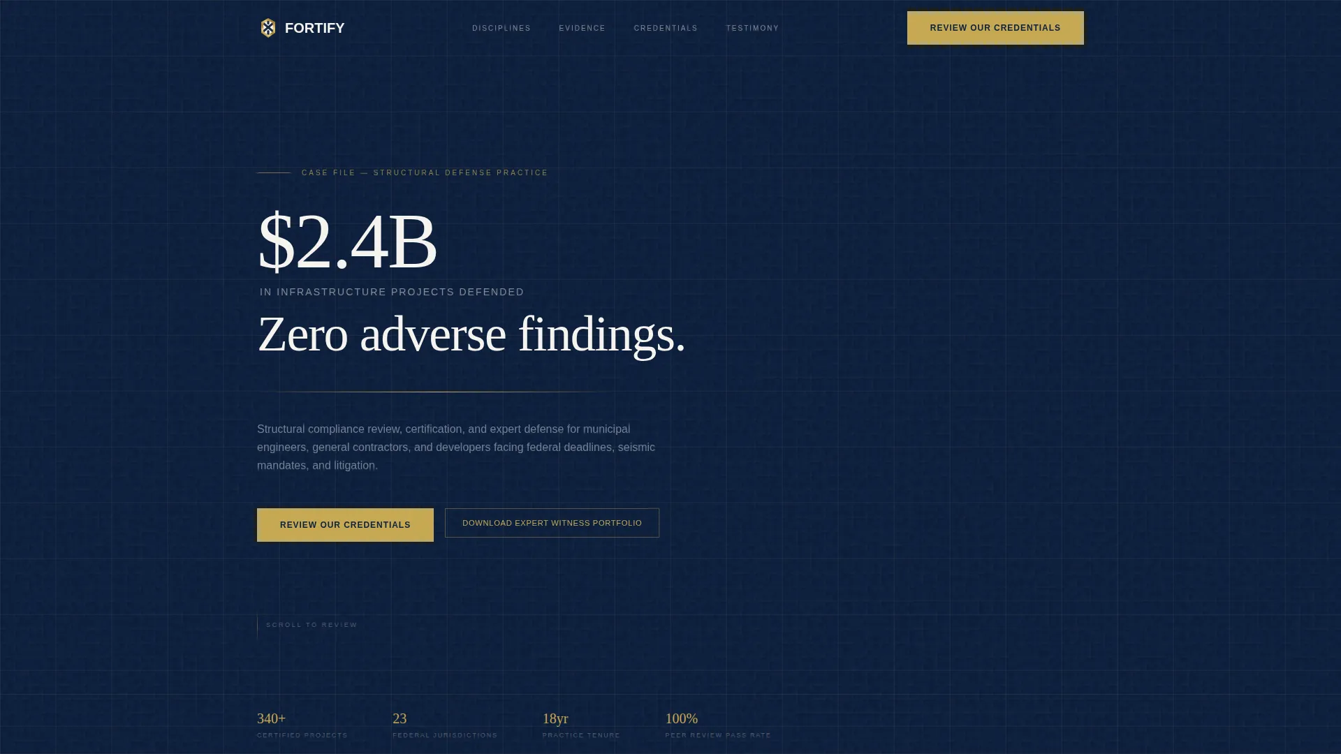Civil Engineering Firm Landing Page Template