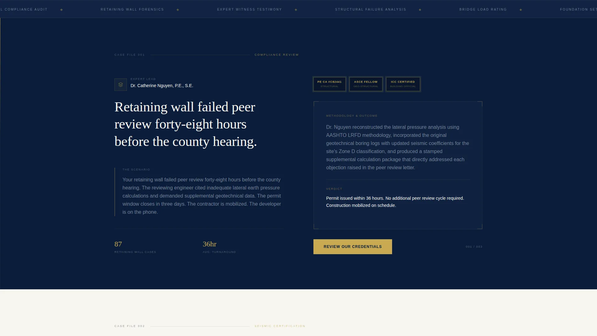 Civil Engineering Firm Landing Page Template