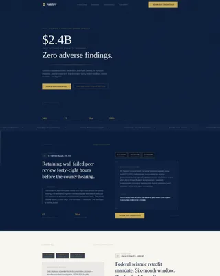 Civil Engineering Firm Landing Page Template