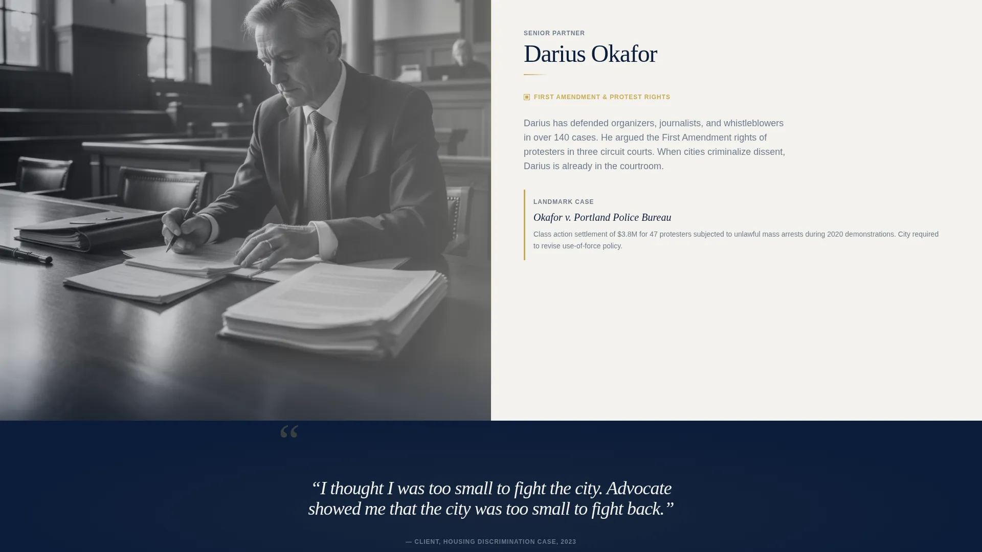 Law Firm & Attorney Professional Website Template