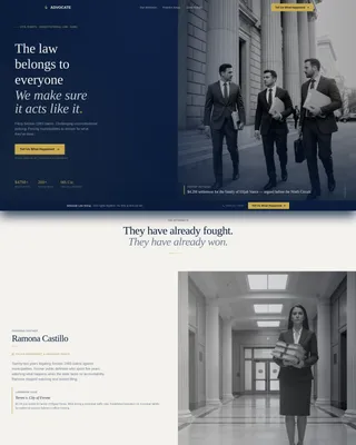 Law Firm & Attorney Professional Website Template