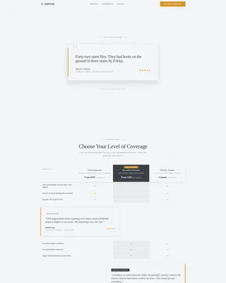 Claims Investigator Booking Landing Page Template