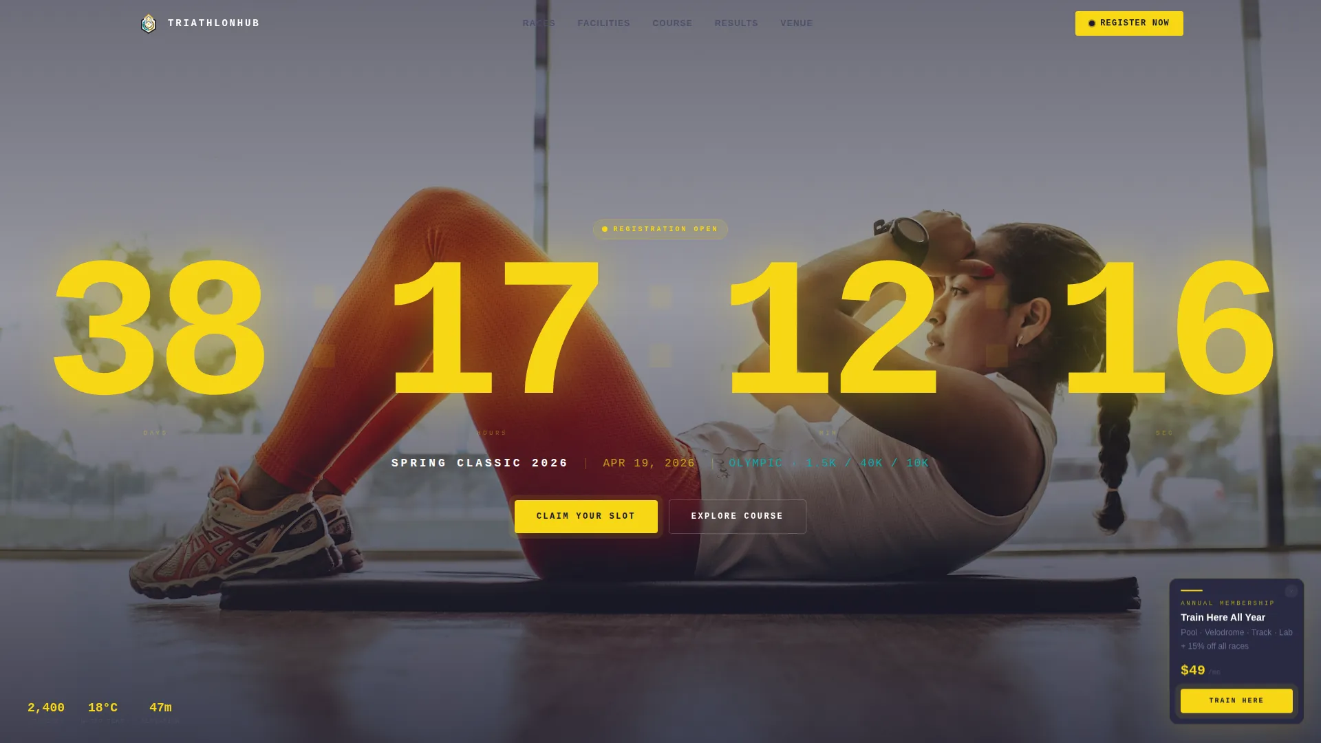 Elite Venue Landing Page Template