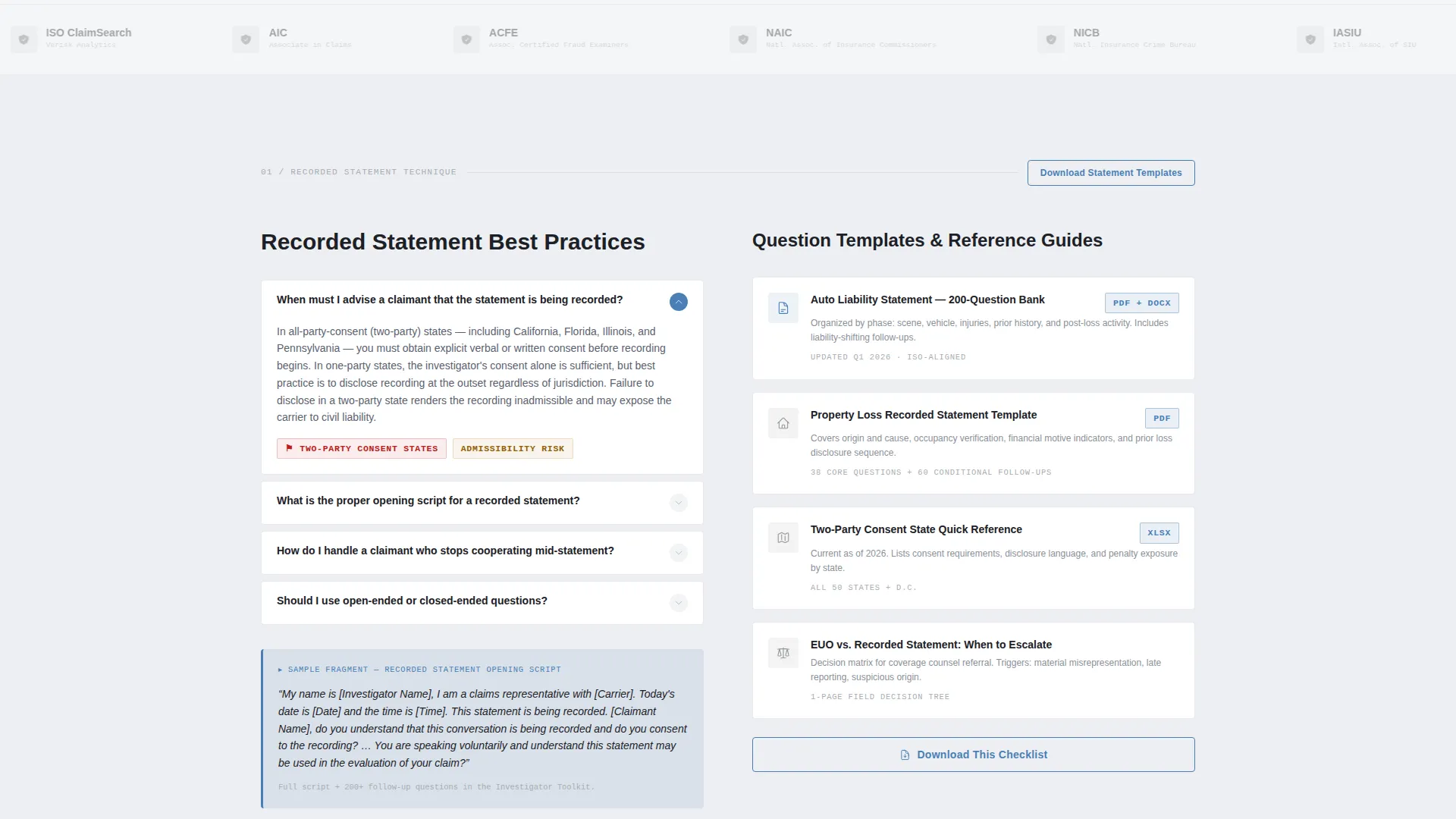 Authoritative Claimsinvestigator Landing Page Template