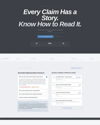 Authoritative Claimsinvestigator Landing Page Template