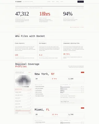 Claims Investigator Service Area Landing Page Template