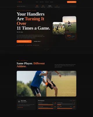 Championship Disc Sports Landing Page Template