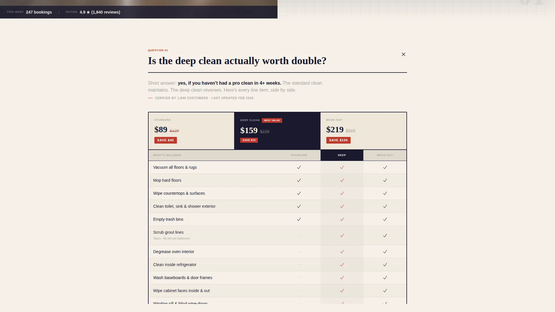 Cleaning Service Coupon Landing Page Template