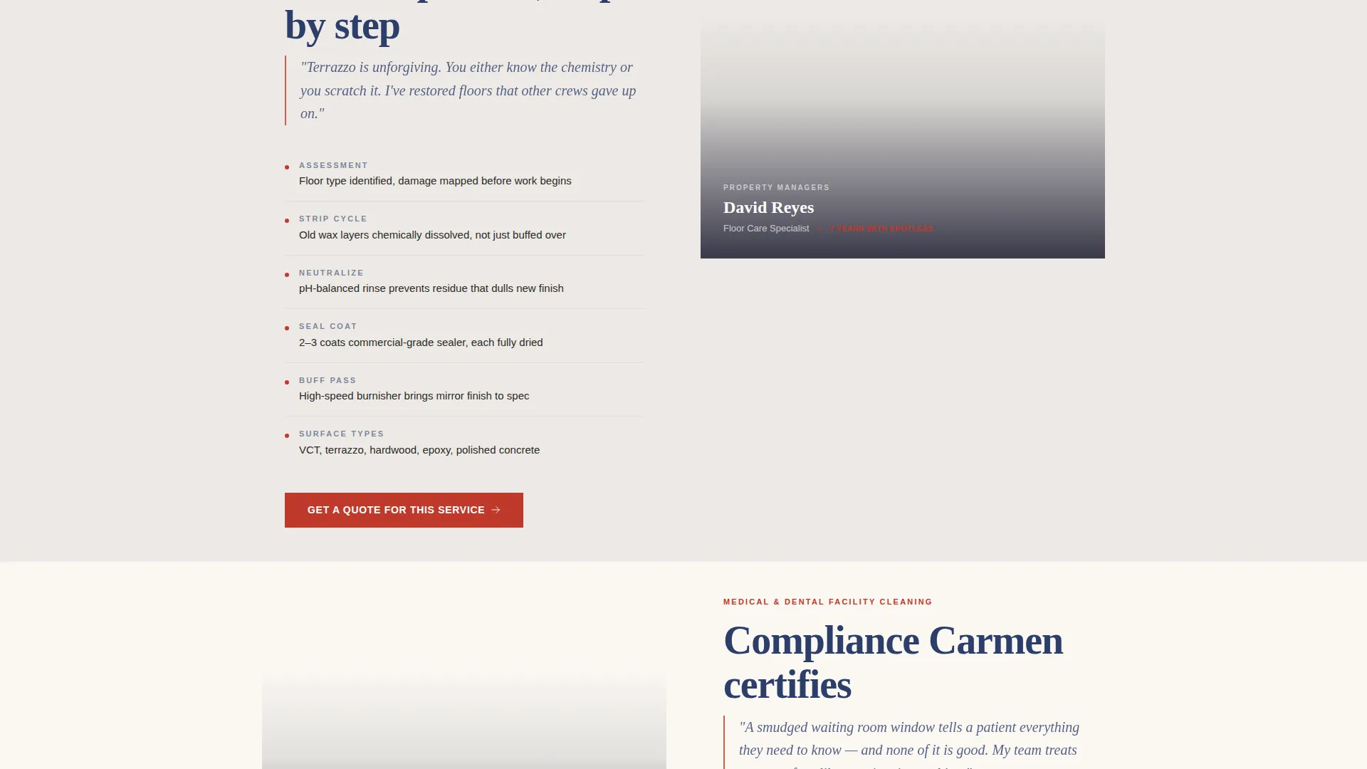 Commercial Cleaning Service Landing Page Template