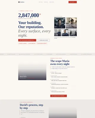 Commercial Cleaning Service Landing Page Template