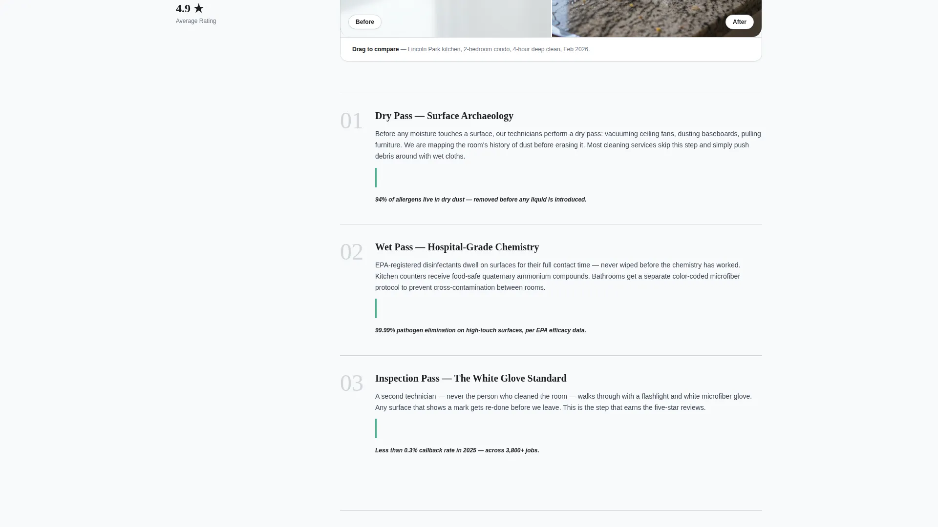 Editorial Cleaning Service Landing Page Template