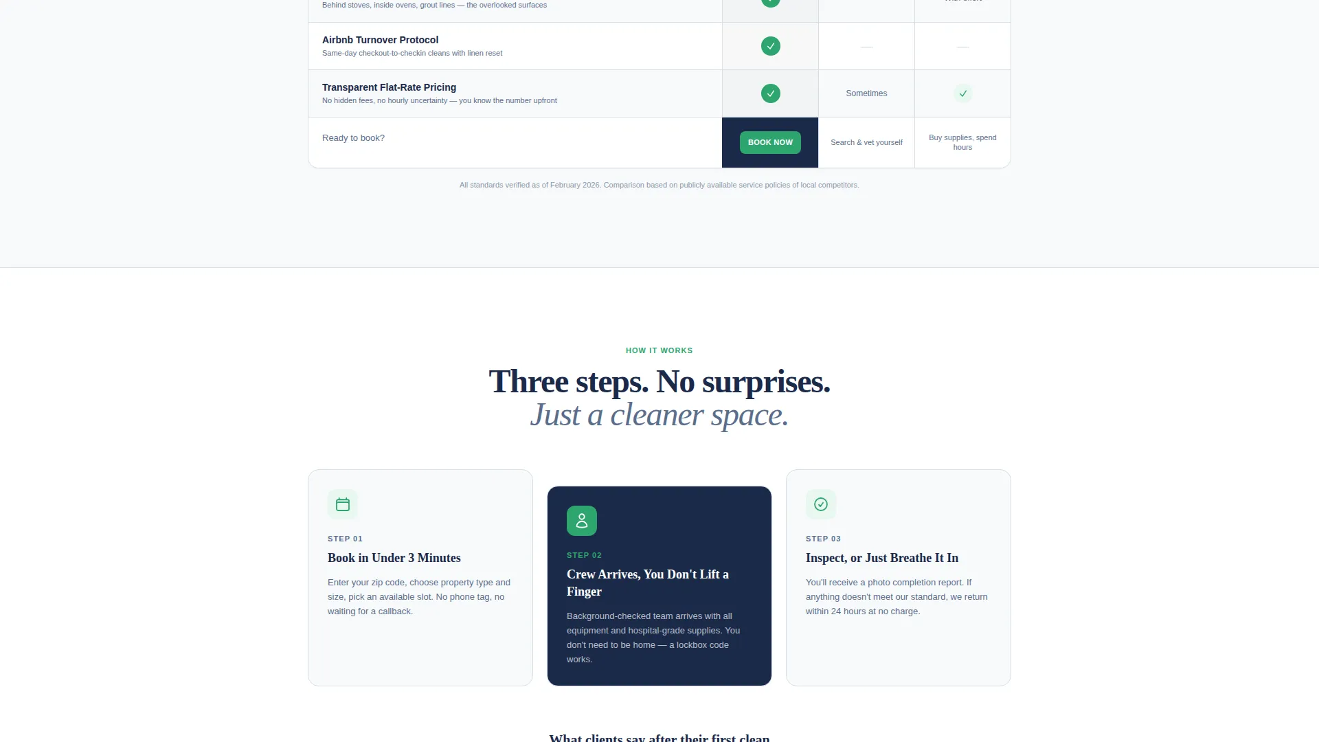 Cleaning Service Landing Page Template