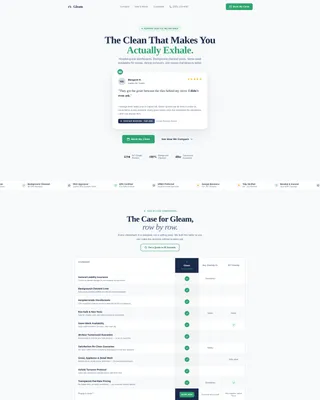 Cleaning Service Landing Page Template