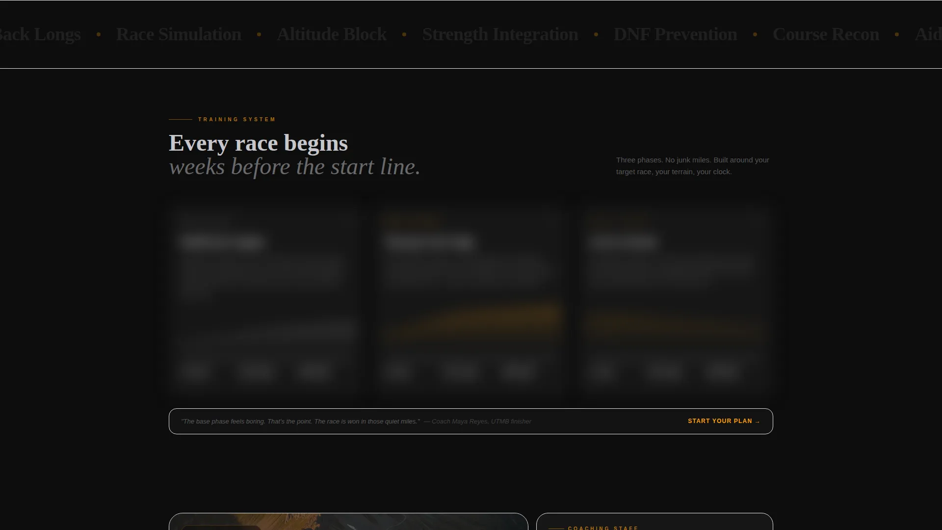Elite Academy Landing Page Template for Ultra Running Coaches