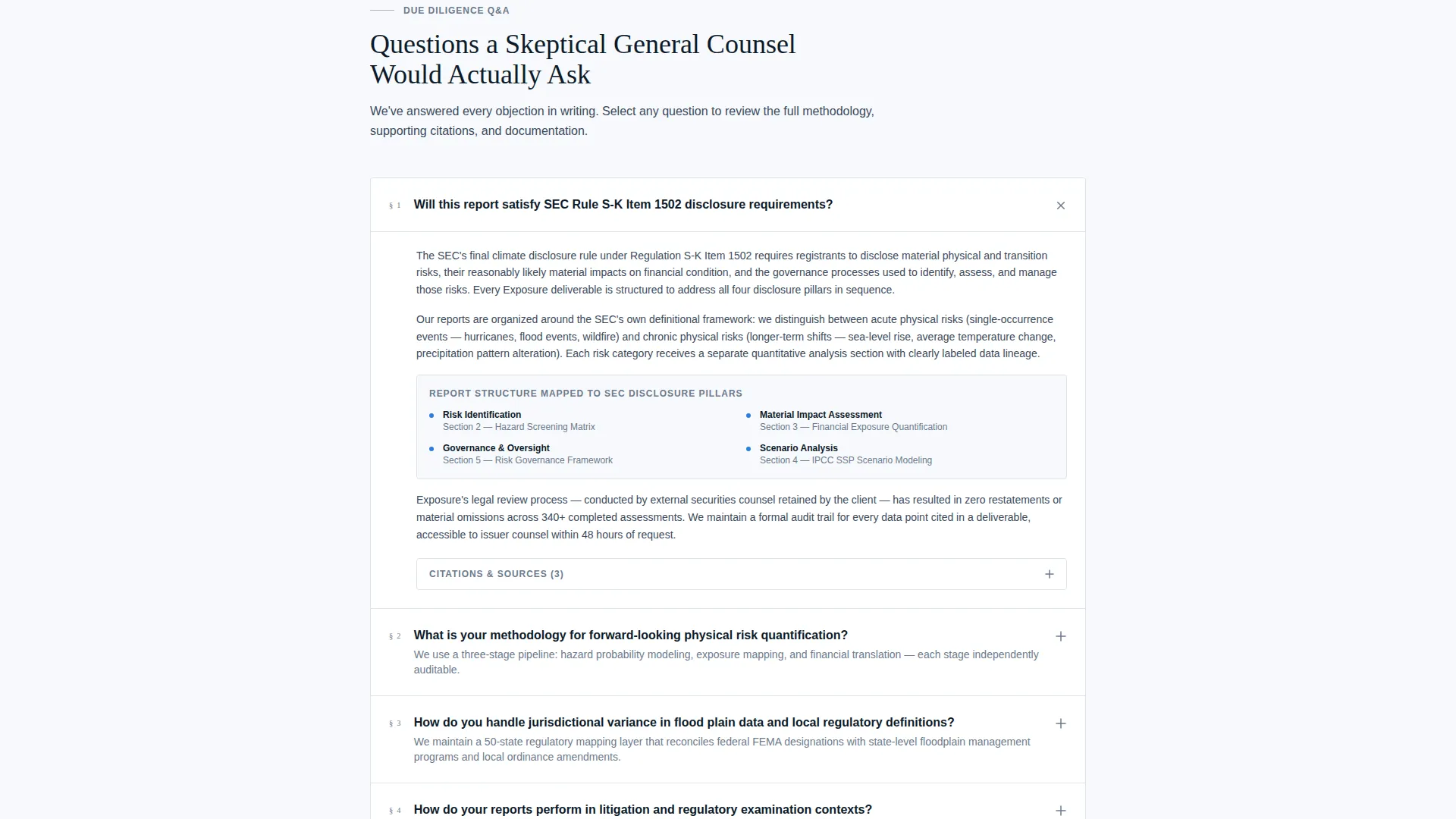 Climate Risk Assessment Landing Page Template