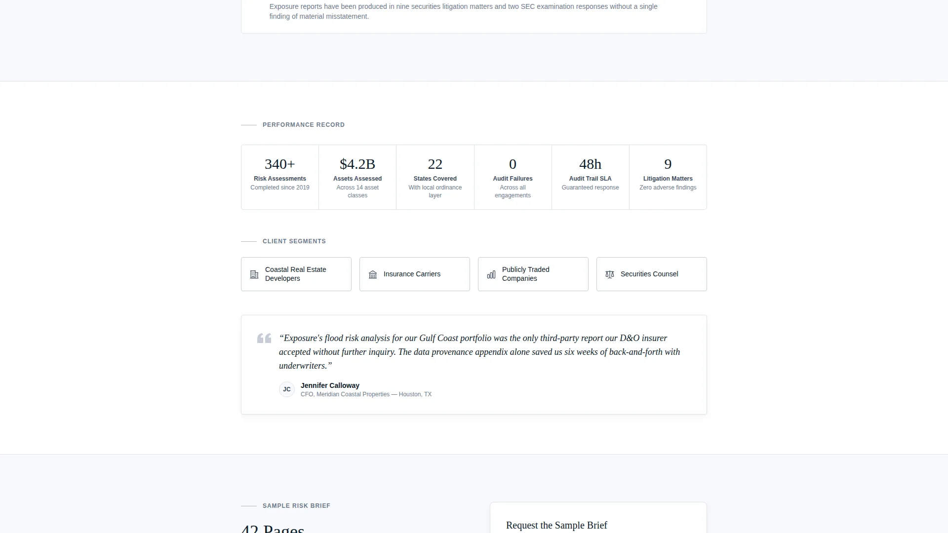 Climate Risk Assessment Landing Page Template