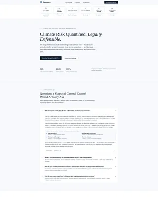 Climate Risk Assessment Landing Page Template