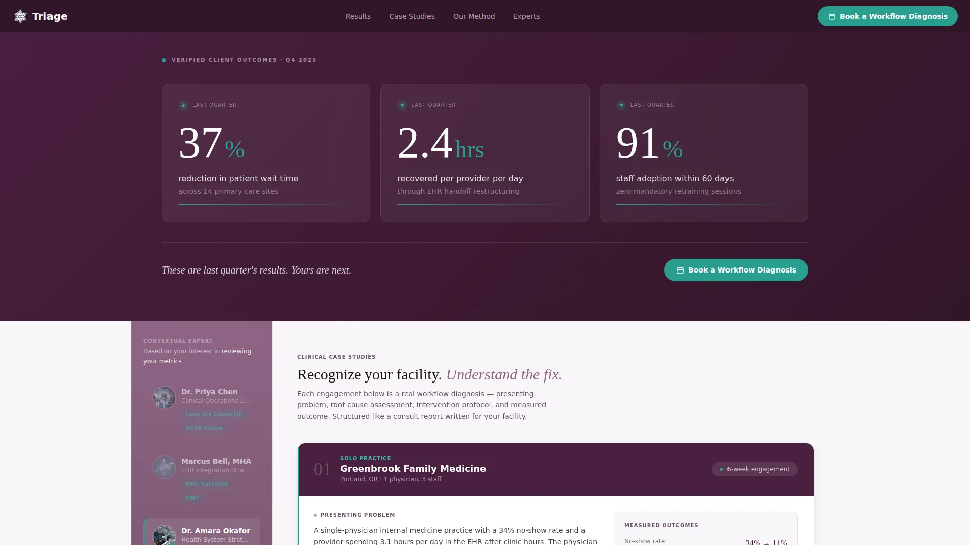 Healthcare Consulting Landing Page Template