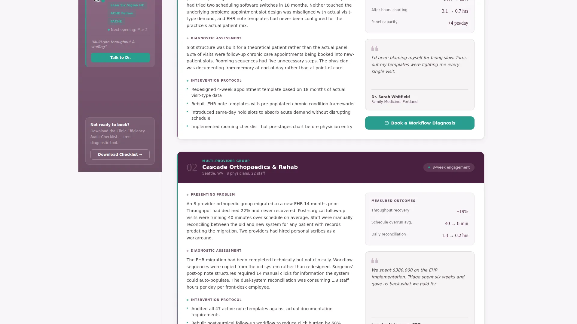 Healthcare Consulting Landing Page Template