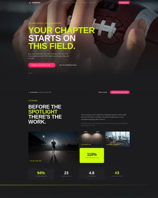 University Athletics Recruiting Landing Page Template