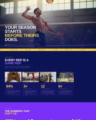 Specialist Sports Academy & Coaching Professional Website Template