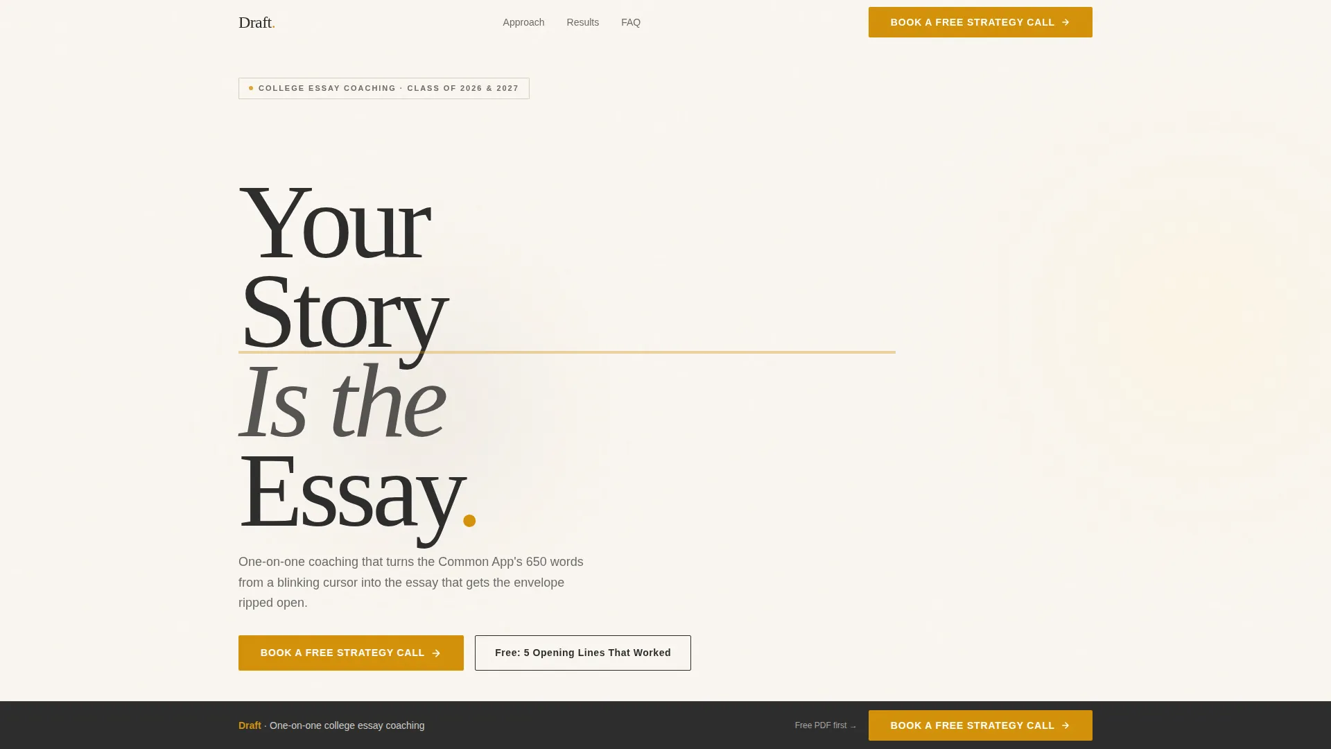 Compelling Collegeessay Landing Page Template