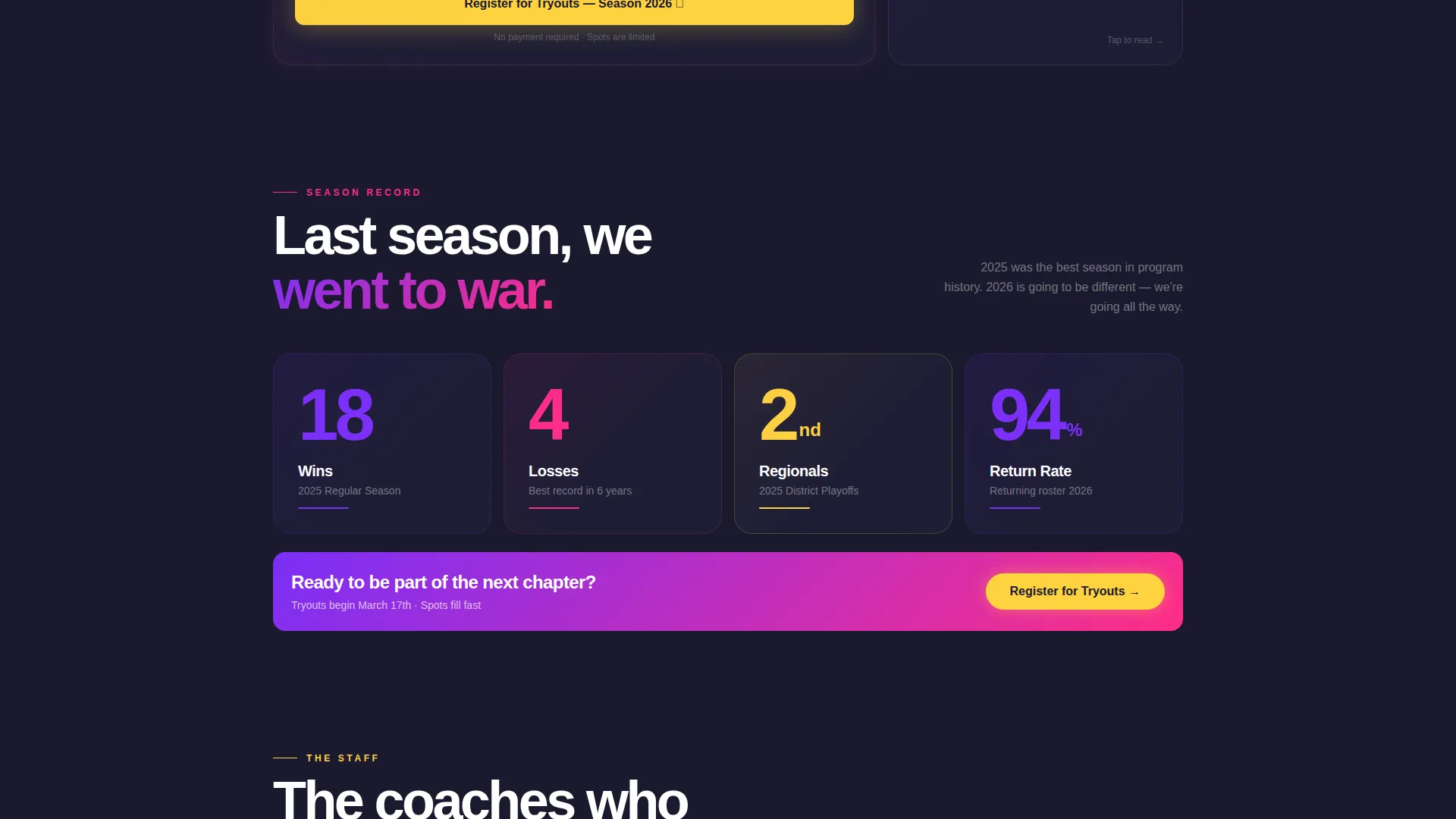 Electric Volleyball Landing Page Template