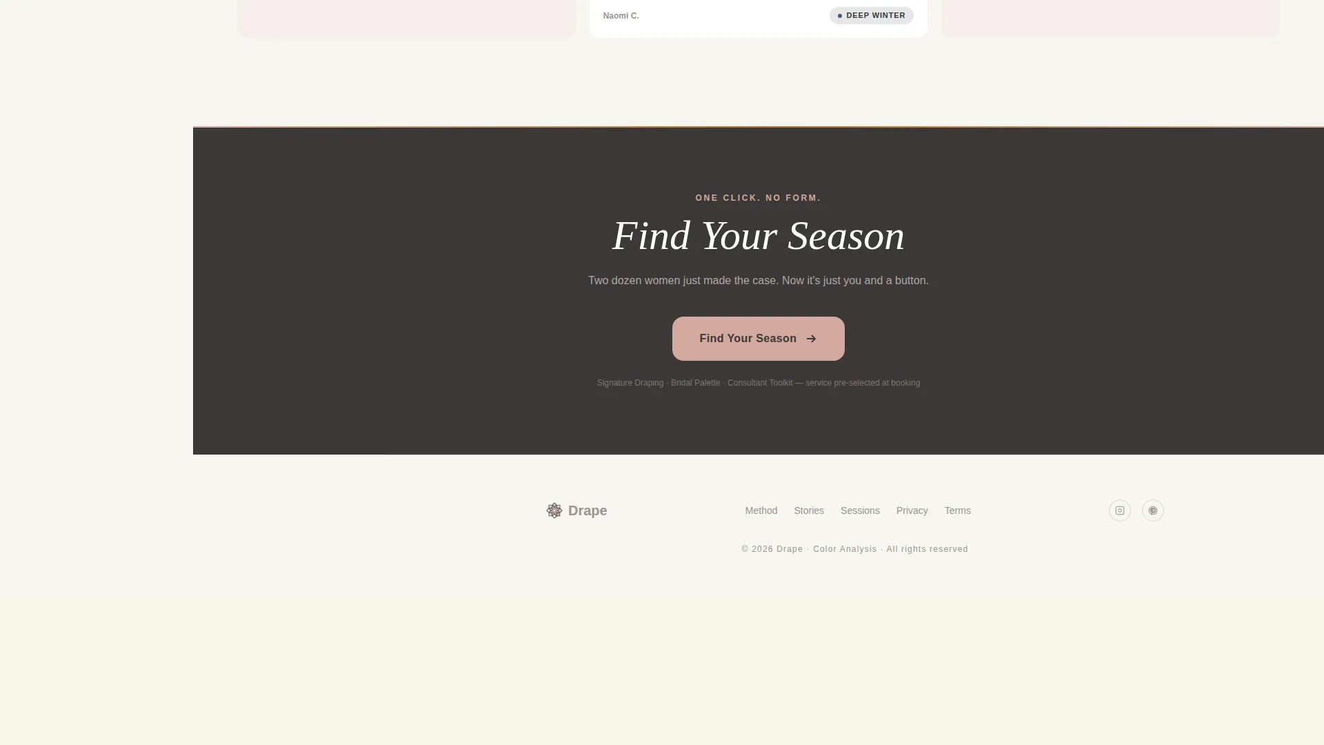 Color Analyst Landing Page Template | Sidebar Companion