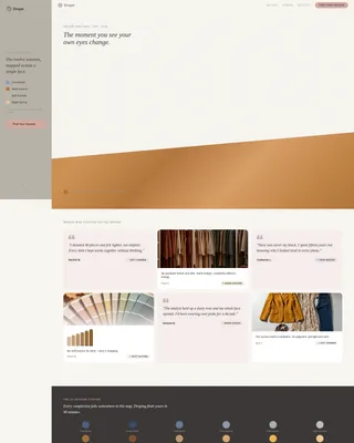 Color Analyst Landing Page Template | Sidebar Companion