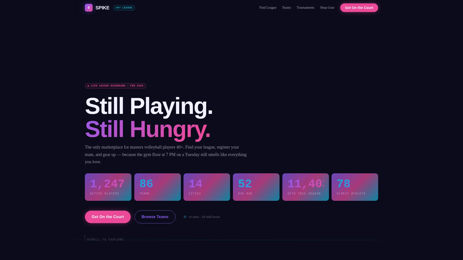 Thrilling Net Sports Landing Page Template