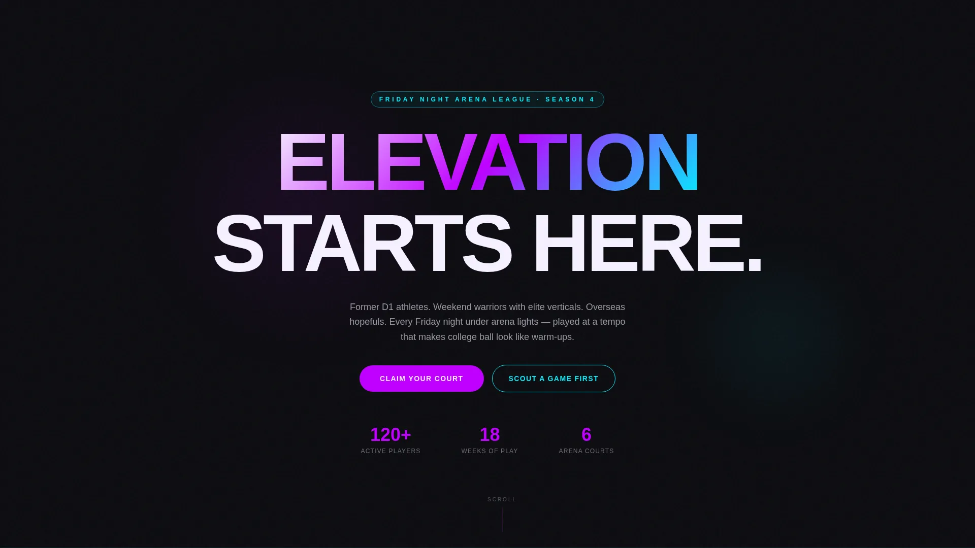 Fierce Court Competition Landing Page Template